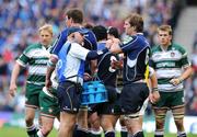 23 May 2009; Leinster defence coach Kurt McQuilkin and Leinster player Rocky Elsom. Heineken Cup Final, Leinster v Leicester Tigers, Murrayfield Stadium, Edinburgh, Scotland. Picture credit: Matt Browne / SPORTSFILE