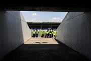 31 May 2009; Gardai and match stewards wait for supporters to arrive. Munster GAA Hurling Senior Championship Quarter-Final, Tipperary v Cork, Semple Stadium, Thurles, Co. Tipperary. Picture credit: Ray McManus / SPORTSFILE