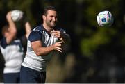 14 October 2015; Ireland's Dave Kearney during squad training. Ireland Rugby Squad Training, Sophie Gardens, Cardiff, Wales. Picture credit: Brendan Moran / SPORTSFILE