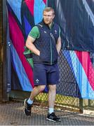 14 October 2015; Ireland's Keith Earls arrives for squad training. Ireland Rugby Squad Training, Sophie Gardens, Cardiff, Wales. Picture credit: Brendan Moran / SPORTSFILE