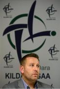 14 October 2015; Kildare senior football manager Cian O'Neill during a press conference. Hawkfield Centre of Excellence, Newbridge, Co. Kildare. Picture credit: Piaras Ó Mídheach / SPORTSFILE