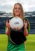 15 October 2015; Aoife Norris, Offaly, was in Croke Park today to announce Offaly GAA's plans to develop a new centre of excellence. The Faithful Fields project will cost €2.25 million to develop in total with Offaly GAA aiming to raise €750,000 before November 30th. Croke Park, Dublin. Picture credit: Seb Daly / SPORTSFILE