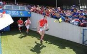 31 May 2009; Cork captain John Gardiner leads his side out before the game. Munster GAA Hurling Senior Championship Quarter-Final, Tipperary v Cork, Semple Stadium, Thurles, Co. Tipperary. Picture credit: Brendan Moran / SPORTSFILE