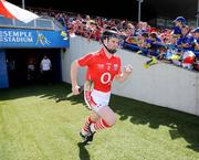 31 May 2009; Cork's Shane O'Neill runs out onto the pitch before the game. Munster GAA Hurling Senior Championship Quarter-Final, Tipperary v Cork, Semple Stadium, Thurles, Co. Tipperary. Picture credit: Brendan Moran / SPORTSFILE