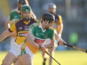 30 May 2009; Rory Hanniffy, Offaly in action against Stephen Banville, Wexford. Leinster GAA Hurling Senior Championship First Round, Wexford v Offaly, Wexford Park, Wexford. Picture credit: Matt Browne / SPORTSFILE