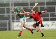 6 June 2009; David Dowling, Mayo, in action against Andy Savage, Down. Christy Ring Cup Semi-Final, Down v Mayo, Pairc Esler, Newry, Co. Down. Photo by Sportsfile