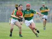 6 June 2009; John Griffin, Kerry, in action against James Hickey, Carlow. Christy Ring Cup Semi-Final, Carlow v Kerry, Dr. Cullen Park, Carlow. Picture credit: Matt Browne / SPORTSFILE