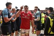 17 October 2015; Munster captain CJ Stander acknowledges supporters after victory over Cardiff Blues. Guinness PRO12, Round 4, Munster v Cardiff Blues. Irish Independent Park, Cork. Picture credit: Diarmuid Greene / SPORTSFILE
