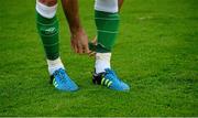 9 October 2015; A general view of football boots. UEFA Euro 2017 U21 Championship Qualifier, Group 2, Republic of Ireland v Lithuania. RSC, Waterford. Picture credit: Piaras Ó Mídheach / SPORTSFILE