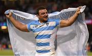 18 October 2015; Agustin Creevy, Argentina, following his side's victory. 2015 Rugby World Cup Quarter-Final, Ireland v Argentina. Millennium Stadium, Cardiff, Wales. Picture credit: Stephen McCarthy / SPORTSFILE
