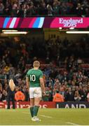 18 October 2015; Ian Madigan, Ireland, after the game. 2015 Rugby World Cup Quarter-Final, Ireland v Argentina. Millennium Stadium, Cardiff, Wales. Picture credit: Brendan Moran / SPORTSFILE