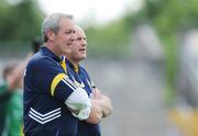 7 June 2009; Clare's manager Frank Doherty watches his team in action against Limerick. Munster GAA Football Senior Championship Semi-Final, Clare v Limerick, Cusack Park, Ennis, Co. Clare. Picture credit: Matt Browne / SPORTSFILE
