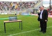 7 June 2009; Chairman of the Kerry County Board Jerome Conway speaking at the opening of the new dressing rooms at Fitzgerald Stadium. Munster GAA Football Senior Championship Semi-Final, Kerry v Cork, Fitzgerald Stadium, Killarney, Co. Kerry. Picture credit: Brendan Moran / SPORTSFILE