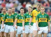 7 June 2009; Kerry captain Darran O'Sullvian leads his side during the pre-match parade. Munster GAA Football Senior Championship Semi-Final, Kerry v Cork, Fitzgerald Stadium, Killarney, Co. Kerry. Picture credit: Stephen McCarthy / SPORTSFILE