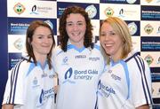 9 June 2009; The Bord Gais Energy Teams of the 2009 Leagues have been announced. Thie new joint initiative from the Ladies Gaelic Football Associaton and Bord Gais Energy recognises the players who excelled during the league campaigns across all the divisions. 45 players from 22 counties were selected and were presented with a specially commissioned kit to mark their achievenents. Pictured are Dublin players who were recognised with awards, from left, Sinead Aherne, Cliodhna O'Connor and Maria Kavanagh. Croke Park, Dublin. Picture credit: Brendan Moran / SPORTSFILE