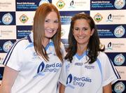 9 June 2009; The Bord Gais Energy Teams of the 2009 Leagues have been announced. Thie new joint initiative from the Ladies Gaelic Football Associaton and Bord Gais Energy recognises the players who excelled during the league campaigns across all the divisions. 45 players from 22 counties were selected and were presented with a specially commissioned kit to mark their achievenents. Pictured are Derry players who were recognised with awards, from left, Aine McCusker and Dervla McMaster. Croke Park, Dublin. Picture credit: Brendan Moran / SPORTSFILE                                                                                                                                                               *** Local Caption ***