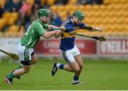 18 October 2015; Stephen Quirke, St. Rynagh’s, in action against Trevor Corcoran, Coolderry. Offaly County Senior Hurling Championship Final, Coolderry v St Rynagh's. O'Connor Park, Tullamore, Co. Offaly. Picture credit: Sam Barnes / SPORTSFILE