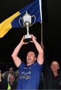 18 October 2015; Johnny Dunning, Clann na nGael captain lifts the cup at the end of the game. Roscommon County Senior Football Championship Final, Pádraig Pearses v Clann na nGael. Dr. Hyde Park, Roscommon. Picture credit: David Maher / SPORTSFILE