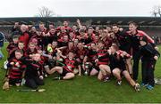 18 October 2015; The Ballygunnar captain David O'Sullivan and squad members celebrate with the cup. J.J. Kavanagh & Sons Ltd. Waterford County Senior Hurling Championship Final, Ballygunnar v Tallow. O'Connor Park, Walsh Park, Waterford. Picture credit: Ray McManus / SPORTSFILE