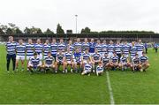 18 October 2015; Castlehaven squad with mascots Daniel McCarthy, aged 7, and Tom Collins, aged 6. Cork County Senior Football Championship Final, Castlehaven v Nemo Rangers. Páirc Ui Rinn, Cork. Picture credit: Diarmuid Greene / SPORTSFILE
