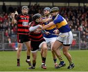 18 October 2015; Barry Coughlan, Ballygunnar, in action against William Henley, Tallow. J.J. Kavanagh & Sons Ltd. Waterford County Senior Hurling Championship Final, Ballygunnar v Tallow. O'Connor Park, Walsh Park, Waterford. Picture credit: Dean Cullen / SPORTSFILE