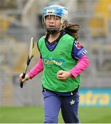 19 October 2015; A player, from Sarsfield GAA Club, Cork, during the 'Centra’s Live Well initiative' skills session. Over 650 children travelled to Croke Park today for a very special day out as part of Centra’s Live Well initiative. Young hurlers from 16 different clubs had the once in a lifetime chance to experience the ultimate behind the scenes day out with many of their hurling idols including Henry Shefflin, Seamus Hickey, and Pat Donnellan. Through their partnership with the GAA Hurling All-Ireland Senior Championship Centra has been encouraging children all over Ireland to live healtheir lives encouraging them to be active and educating them on nutrition. For more information see www.centra.ie. Croke Park, Dublin. Picture credit: Seb Daly / SPORTSFILE