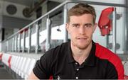 20 October 2015; Ulster's Andrew Trimble after a press conference. Ulster Rugby Press Conference, Kingspan Stadium, Ravenhill Park, Belfast. Picture credit: John Dickson / SPORTSFILE