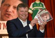 20 October 2015; Former Galway and Mayo football manager John O'Mahony, T.D at the launch of his autobiography 'O'Mahony - Keeping the Faith'. St Nathy's College, Chapel Street, Ballaghadereen, Co. Roscommon. Photo by Sportsfile