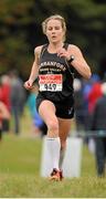 18 October 2015; Maria McCarthy, Farranfore Maine Valley AC, Co.Kerry,  in action during the Women's Open race. Autumn Open Cross Country. Phoenix Park, Dublin. Picture credit: Tomás Greally / SPORTSFILE