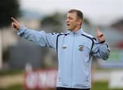 12 June 2009; Ballymun United Manager Casey McQuillan shouts instructions from the sideline. FAI Ford Cup Third Round, Derry City v Ballymun United, Brandywell Stadium, Derry. Picture credit: Oliver McVeigh / SPORTSFILE *** Local Caption ***