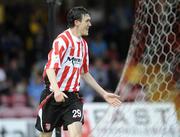 12 June 2009; Aaron Nash, Derry City, celebrates after scoring his side's third goal. FAI Ford Cup Third Round, Derry City v Ballymun United, Brandywell Stadium, Derry. Picture credit: Oliver McVeigh / SPORTSFILE *** Local Caption ***