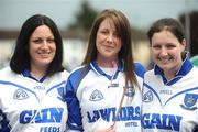 14 June 2009; Waterford supporting sisters, from left, Sarah, Marie and Niamh Flavin, from Tramore, Co. Waterford, ahead of the gamne. GAA Hurling Munster Senior Championship Semi-Final, Limerick v Waterford, Semple Stadium, Thurles, Co. Tipperary. Picture credit: Stephen McCarthy / SPORTSFILE