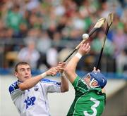 14 June 2009; Eoin Kelly, Waterford, in action against Stephen Lucey, Limerick. GAA Hurling Munster Senior Championship Semi-Final, Limerick v Waterford, Semple Stadium, Thurles, Co. Tipperary. Picture credit: Stephen McCarthy / SPORTSFILE