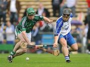 14 June 2009; Andrew O'Shaughnessy, Limerick, in action against Noel Connors, Waterford. GAA Hurling Munster Senior Championship Semi-Final, Limerick v Waterford, Semple Stadium, Thurles, Co. Tipperary. Picture credit: Stephen McCarthy / SPORTSFILE