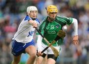 14 June 2009; David Breen, Limerick, in action against Stephen Molumphy, Waterford. GAA Hurling Munster Senior Championship Semi-Final, Limerick v Waterford, Semple Stadium, Thurles, Co. Tipperary. Picture credit: Stephen McCarthy / SPORTSFILE