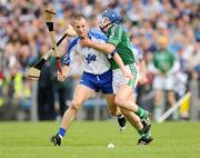 14 June 2009; Ken McGrath, Waterford, in action against Damien Reale, Limerick. GAA Hurling Munster Senior Championship Semi-Final, Limerick v Waterford, Semple Stadium, Thurles, Co. Tipperary. Picture credit: Stephen McCarthy / SPORTSFILE