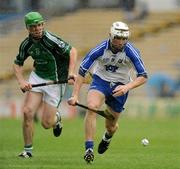 14 June 2009; Richie Foley, Waterford, in action against Niall Moran, Limerick. GAA Hurling Munster Senior Championship Semi-Final, Limerick v Waterford, Semple Stadium, Thurles, Co. Tipperary. Picture credit: Stephen McCarthy / SPORTSFILE