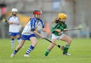 14 June 2009; Deborah Murphy, Limerick, in action against Aine O'Keeffe, Waterford. Irish Daily Star Sunday Primary Go Games, Limerick v Waterford, Semple Stadium, Thurles, Co. Tipperary. Picture credit: Stephen McCarthy / SPORTSFILE