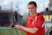 15 June 2009; Cork City's Colin Healy who received the Soccer Writers Association of Ireland Player of the Month Award for May. Turners Cross, Cork. Picture credit: Brendan Moran / SPORTSFILE