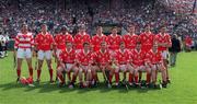 17 May 1998; The Cork team prior to the National Hurling League Final match between Cork and Waterford at Semple Stadium in Thurles, Co Tipperary. Photo by Ray McManus/Sportsfile