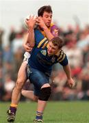 10 May 1998; Darragh Ryan of Wexford in action against Niall Sheridan of Longford during the Leinster Senior Football Championship Preliminary Round Replay match between Longford and Wexford at Pearse Park in Longford. Photo by Matt Browne/Sportsfile