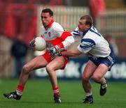 12 April 1998; Gary Coleman of Derry in action against Stephen McGinnity of Monaghan during the National Football League Semi-Final match between Derry and Monaghan at Croke Park in Dublin. Photo by Ray McManus/Sportsfile