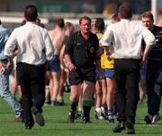 9 August 1998; Referee Jimmy Cooney at the end of the GAA Hurling All-Ireland Senior Championship Semi-Final match between Offaly and Clare at Croke Park in Dublin. Photo by Brendan Moran/Sportsfile