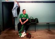 11 March 1998; Johnny Barr of Erin Isle prepares for training ahead of their All-Ireland Club Football Final against Corofin. Finglas, Co Dublin. Photo by David Maher/Sportsfile