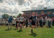 31 May 1998; The Sligo team lead by goalkeeper Pat Kilcoyne run out prior to the Connacht GAA Football Senior Championship Quarter-Final match between London and Sligo at Emerald GAA Grounds, Ruislip. Photo by Damien Eagers/Sportsfile