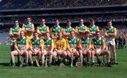 9 August 1998; The Offaly team prior to the GAA Hurling All-Ireland Senior Championship Semi-Final match between Offaly and Clare at Croke Park in Dublin. Photo by Ray McManus/Sportsfile