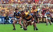 14 September 1997; Ollie Baker of Clare in action during the All Ireland Hurling Final match between Clare and Tipperary at Croke Park in Dublin. Photo by Ray McManus/Sportsfile