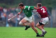 5 October 1997; Ollie Moran of Limerick in action against Gregory Kennedy of Galway during the National Hurling League Final match between Limerick and Galway at Cusack Park in Ennis, Clare. Photo by Ray McManus/Sportsfile