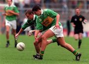 2 August 1998. Ronan O'Connor Kerry in action against Jason Stokes Limerick, Munster Minor Football Final, Kerry v Limerick, Semple Stadium, Thurles. Picture Credit: Matt Browne/SPORTSFILE.