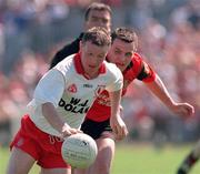 17 May 1998; Stephen Lawn of Tyrone during the Ulster GAA Football Senior Championship Preliminary Round match between Tyrone and Down at St. Tiernach's Park in Clones, Co Monaghan. Photo by David Maher/SPORTSFILE